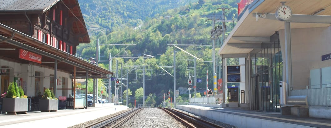 MGBahn-Stalden-Saas-Sommer-Bahnhof MGBahn-Stalden-Saas-Sommer-Bahnhof