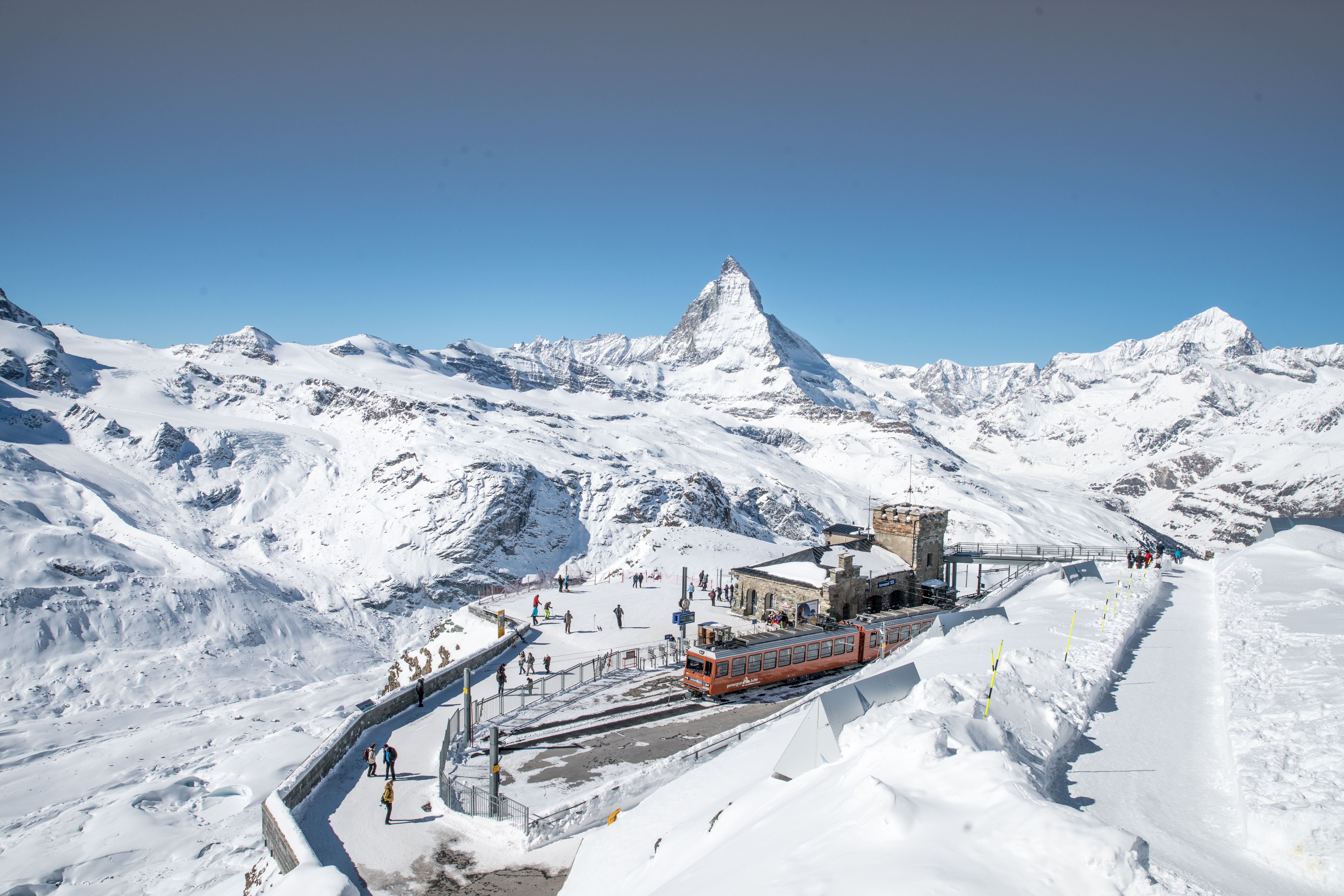 Gornergrat Aussicht, Winter