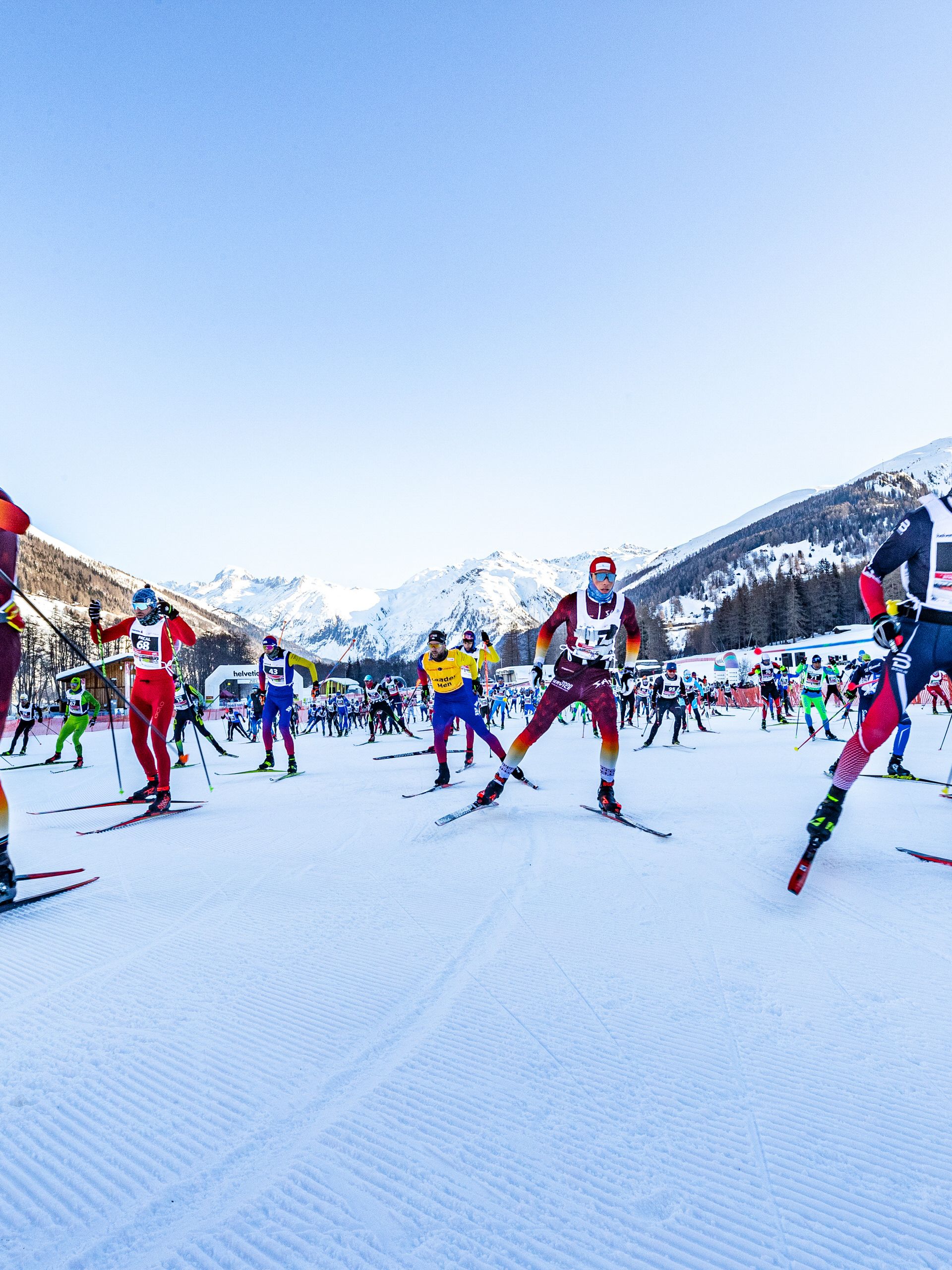 Langläufer am internationalen Gommerlauf