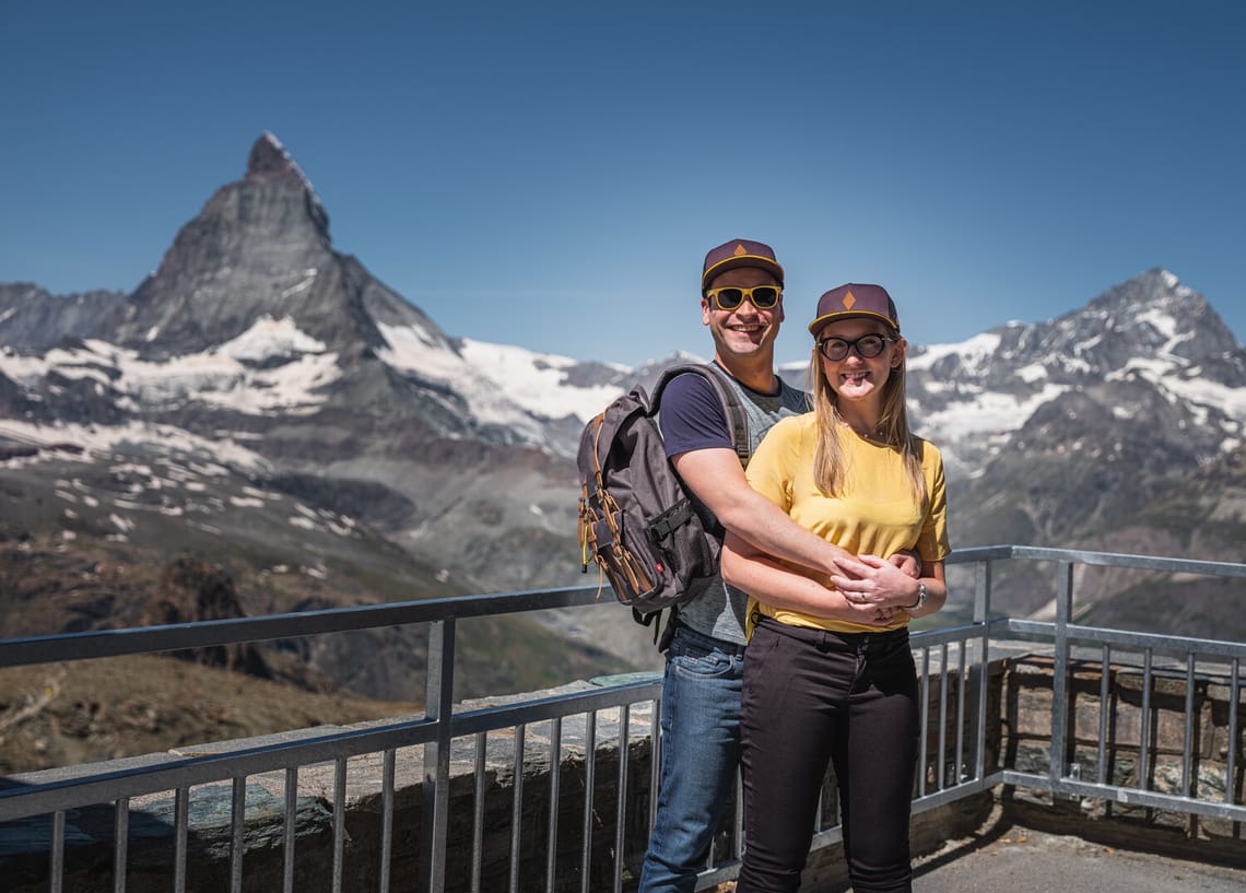 Fotopoint sur le Gornergrat, My Matterhorn Movi en été 