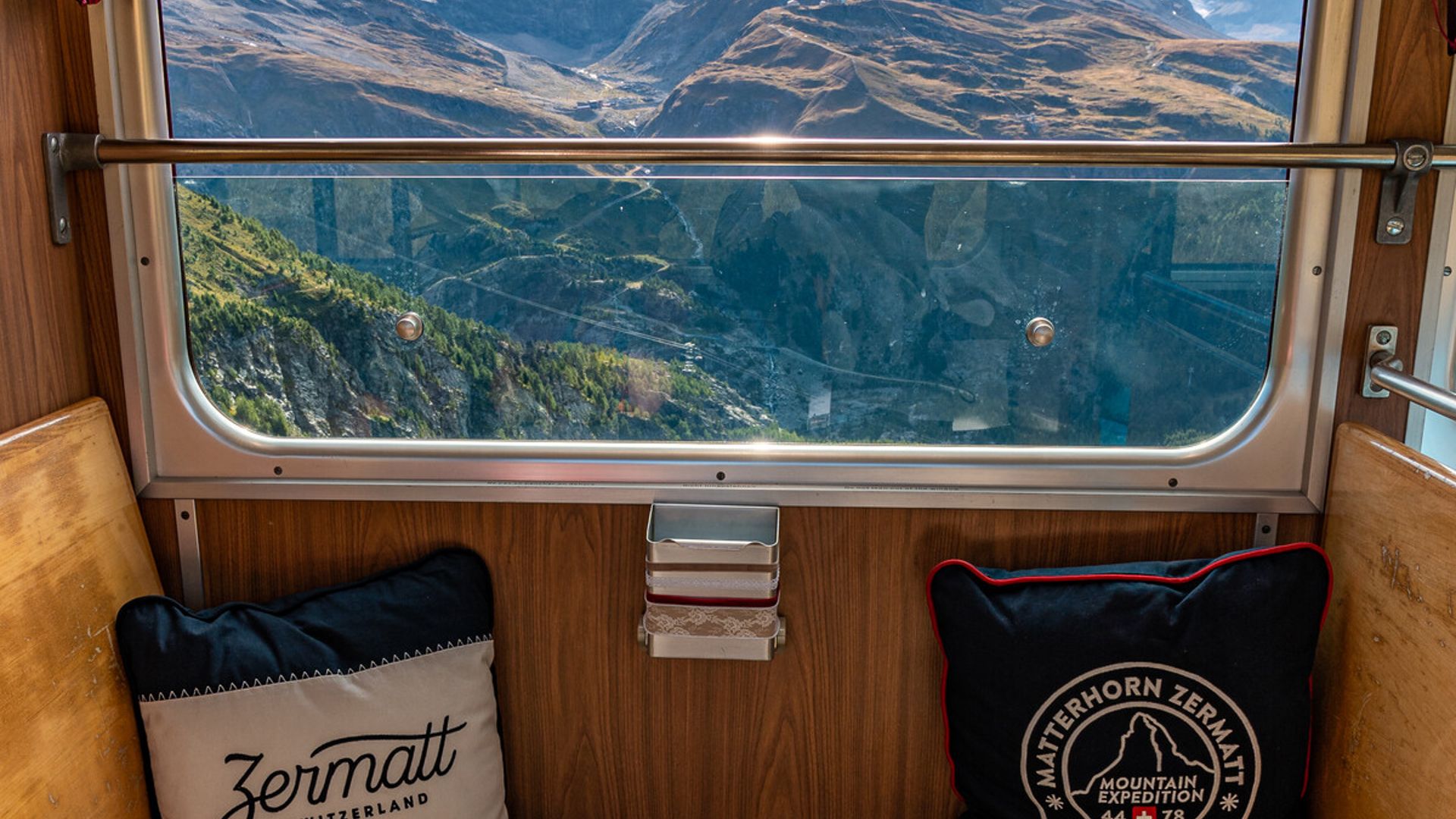 Compartiment de train de la classe Premium du Gornergrat Bahn
