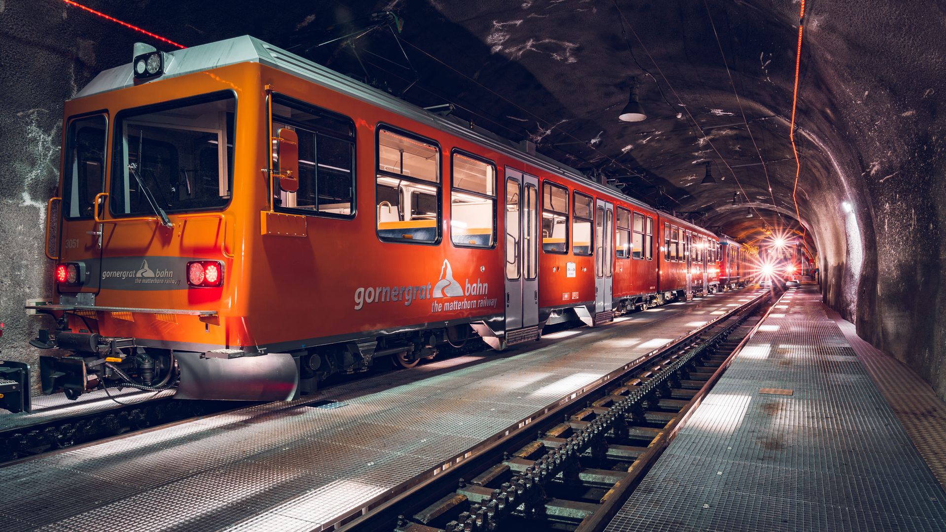 Tunnel Gornergrat Bahn in Zermatt