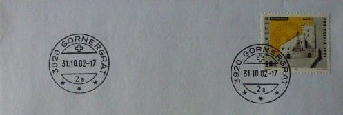 letzter Poststempel Gornergrat