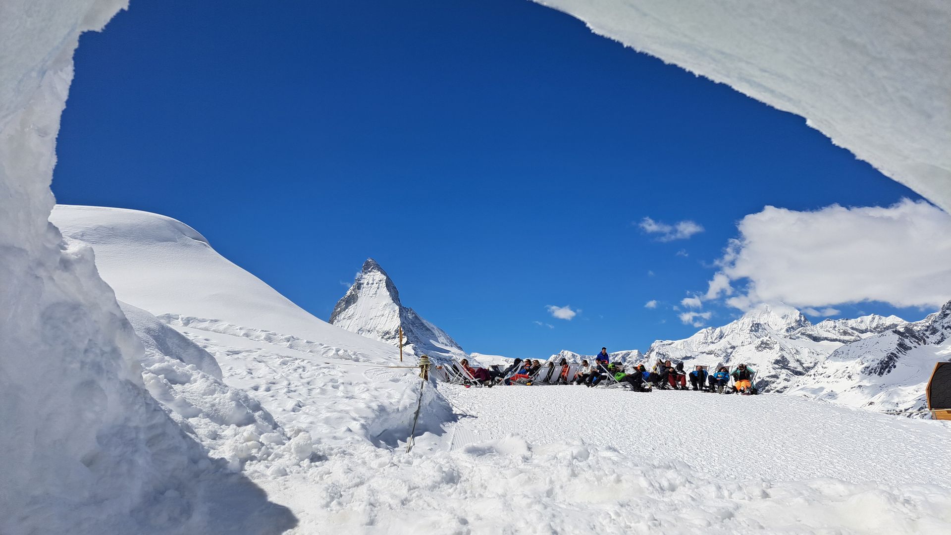 Igludorf Blick nach draussen
