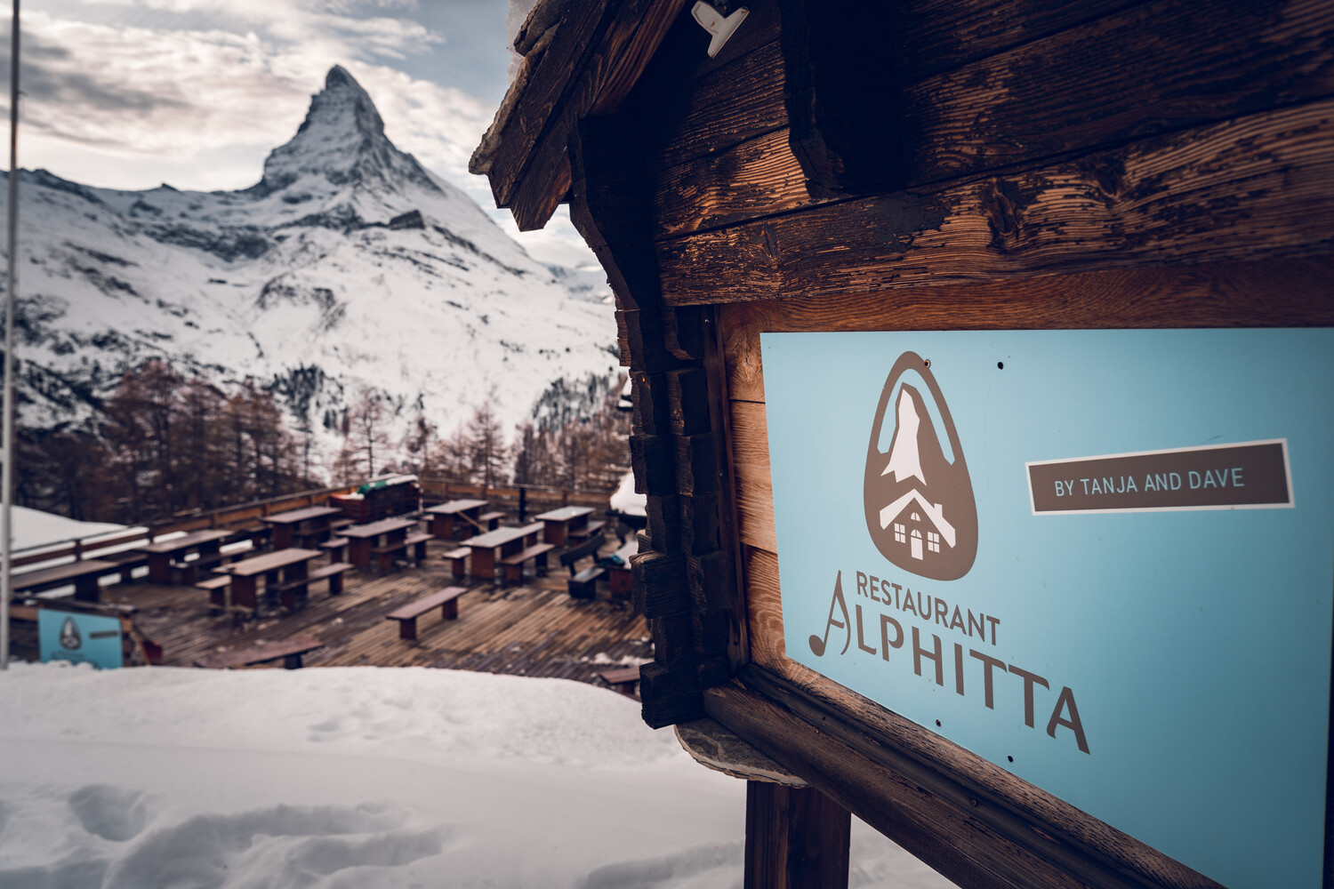 Restauran Alphitta im Winter