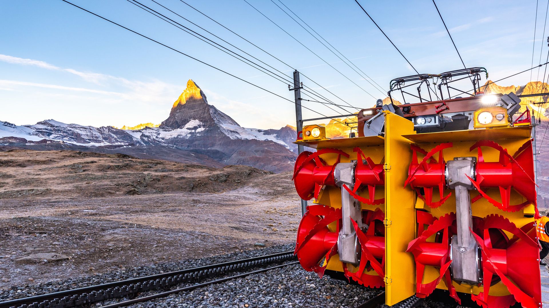 Test de la chasse-neige sur le Gornergrat