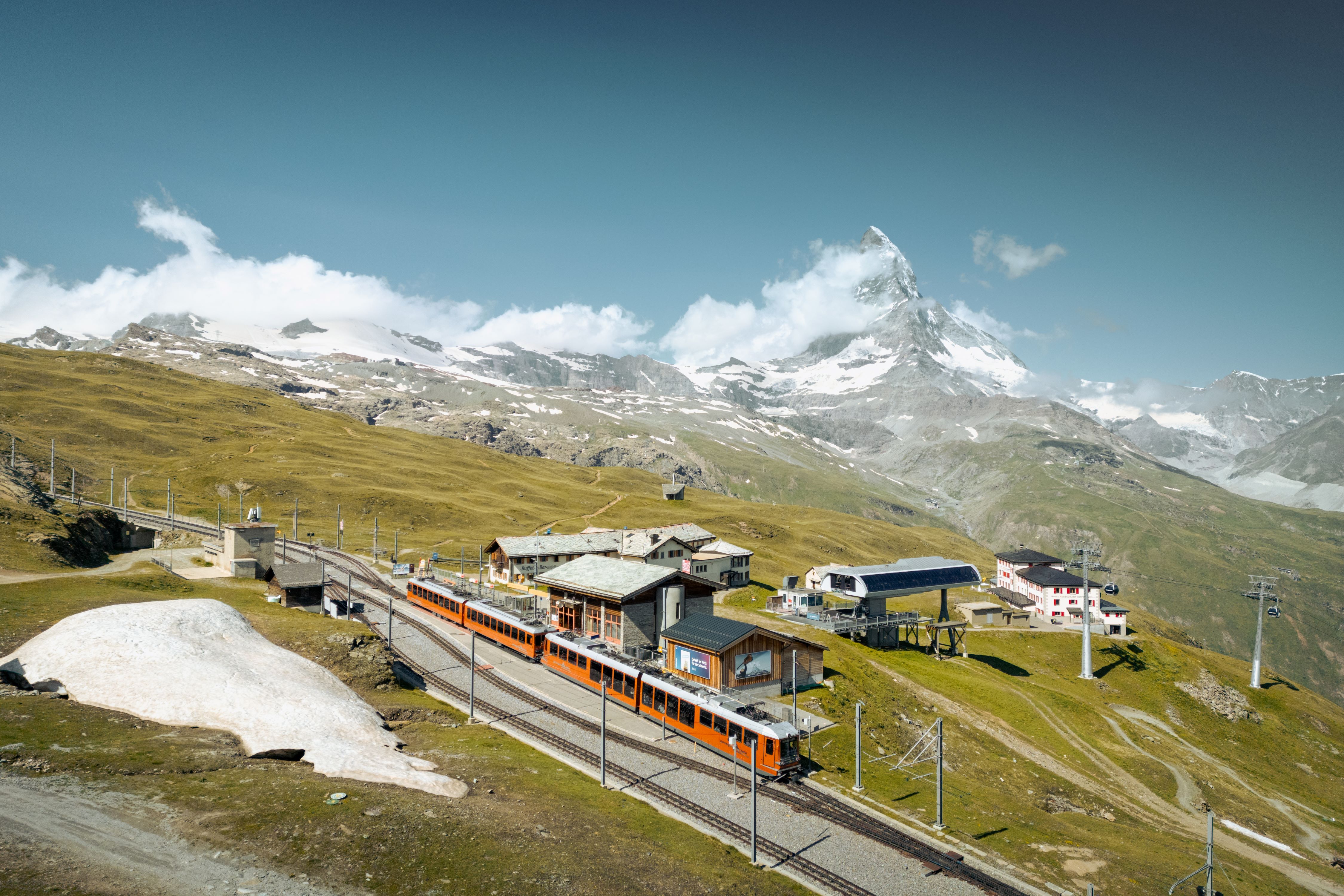 Station Riffelberg der Gornergrat Bahn in Zermatt