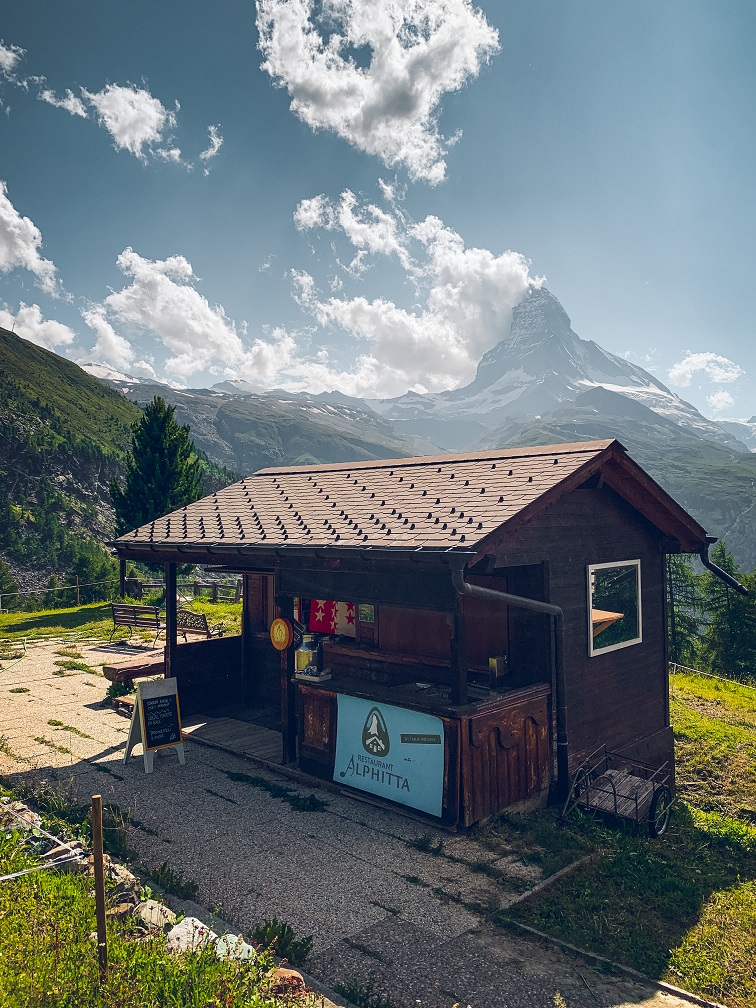 Riffelalp cheese hut at the Alphitta