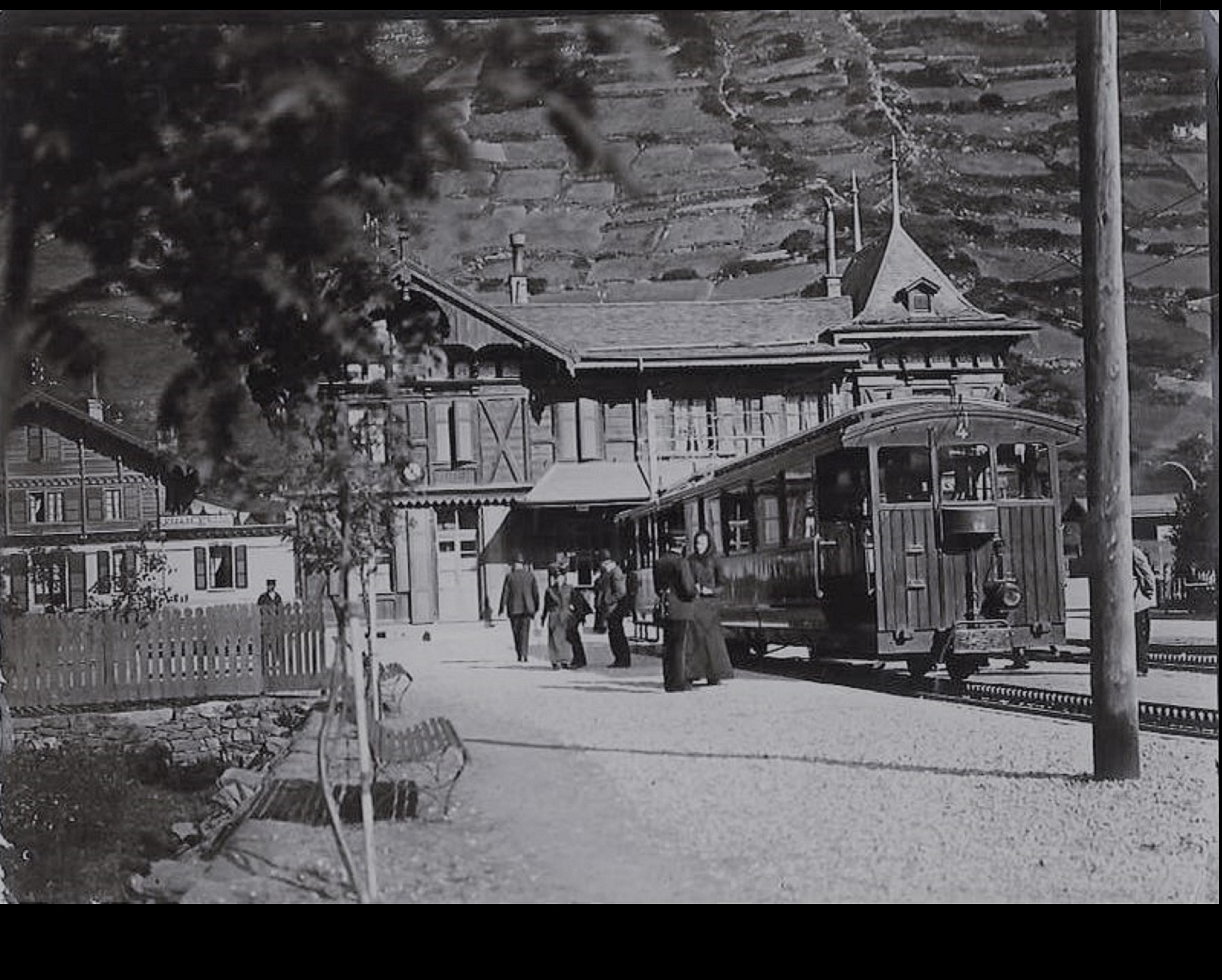 Bahnhof Zermatt Gornergrat Bahn um 1900