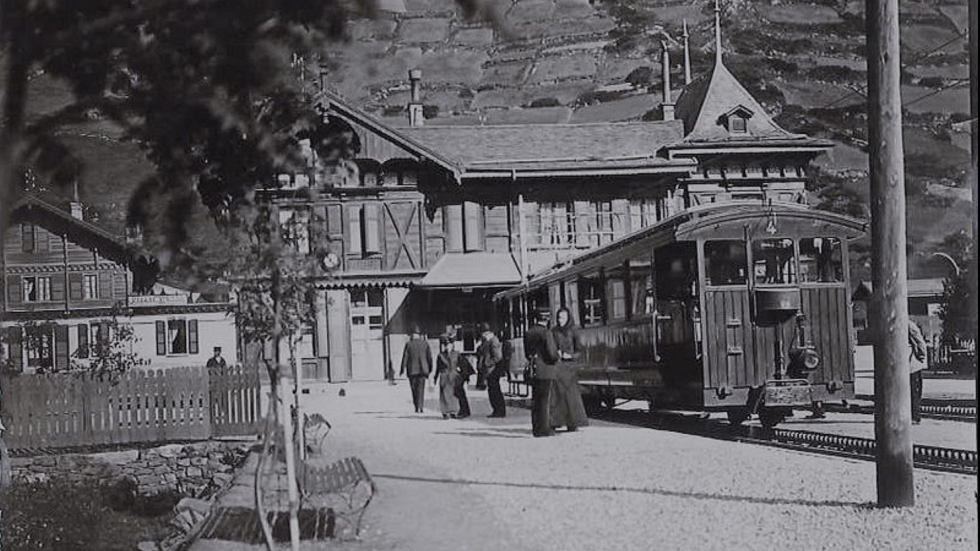 Bahnhof Zermatt Gornergrat Bahn um 1900