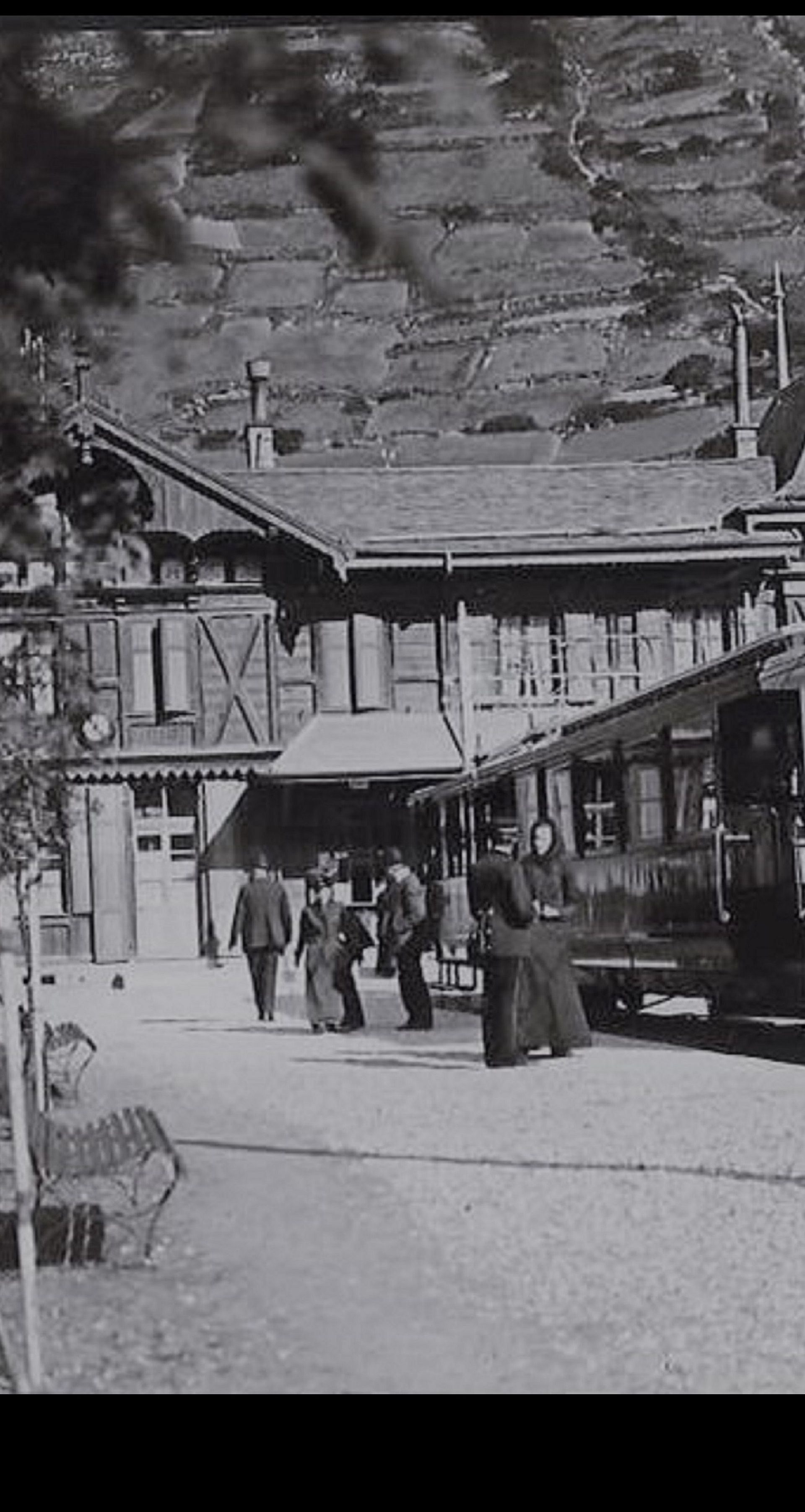 Bahnhof Zermatt Gornergrat Bahn um 1900