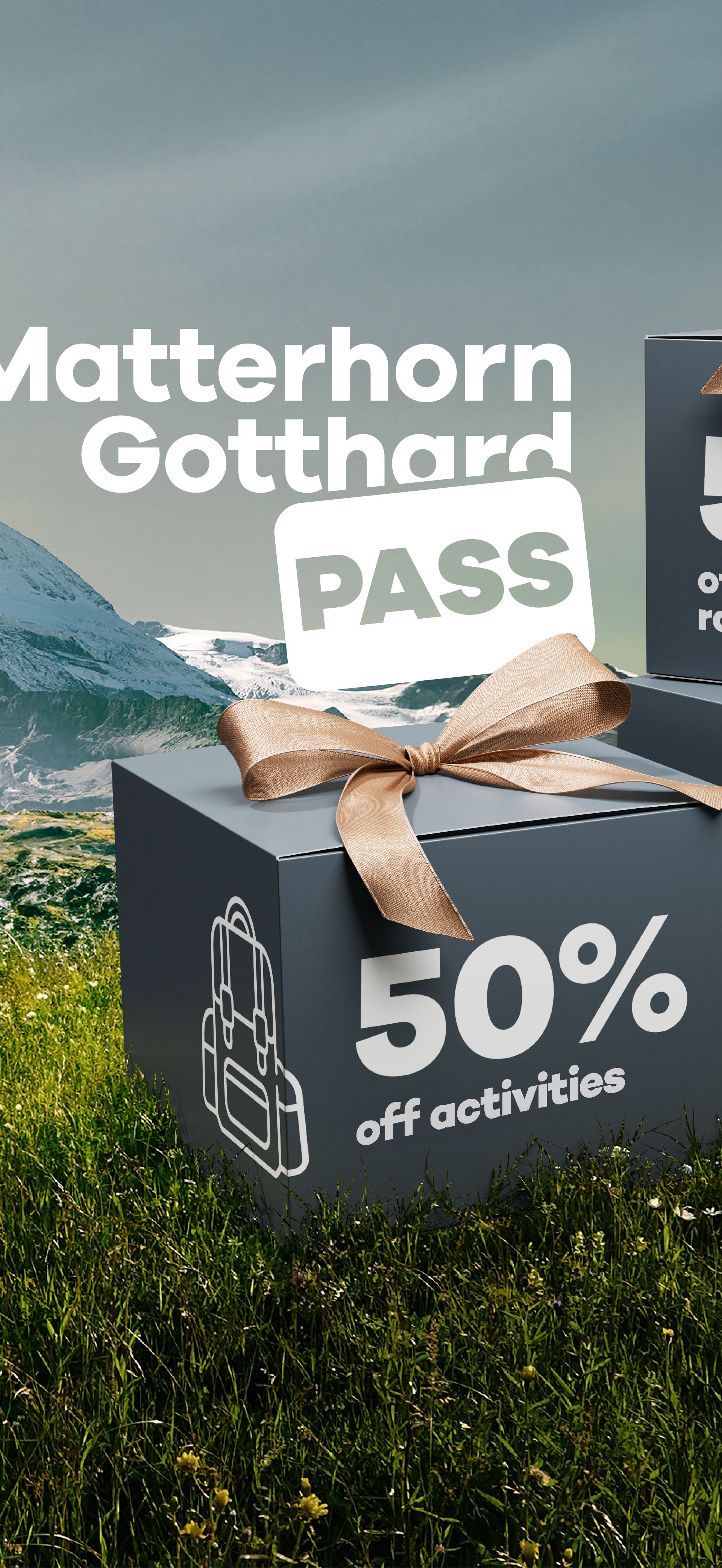Matterhorn Gotthard Pass Visual with Matterhorn and Gonergrat Bahn in the background