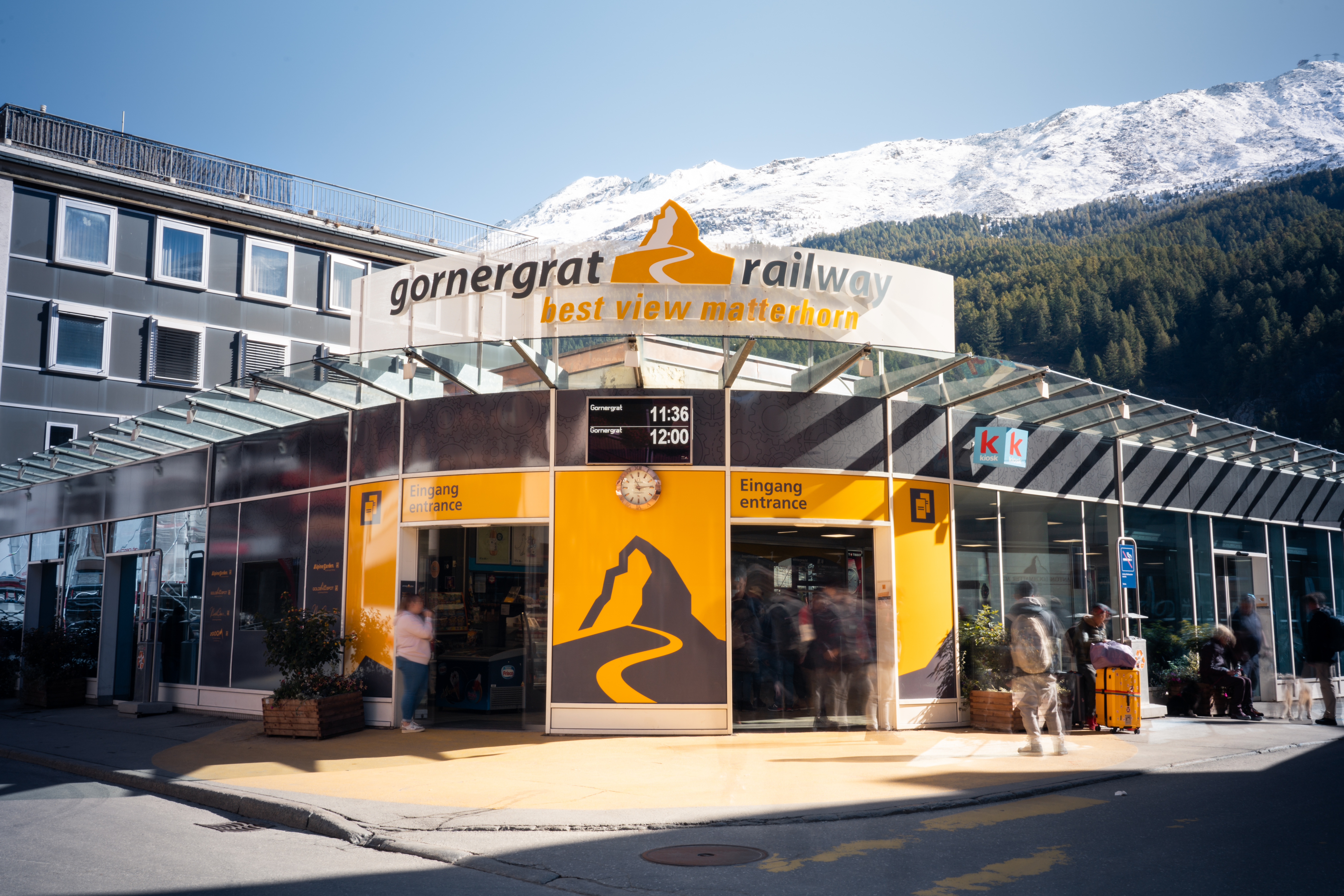Talstation der Gornergrat Bahnin Zermatt