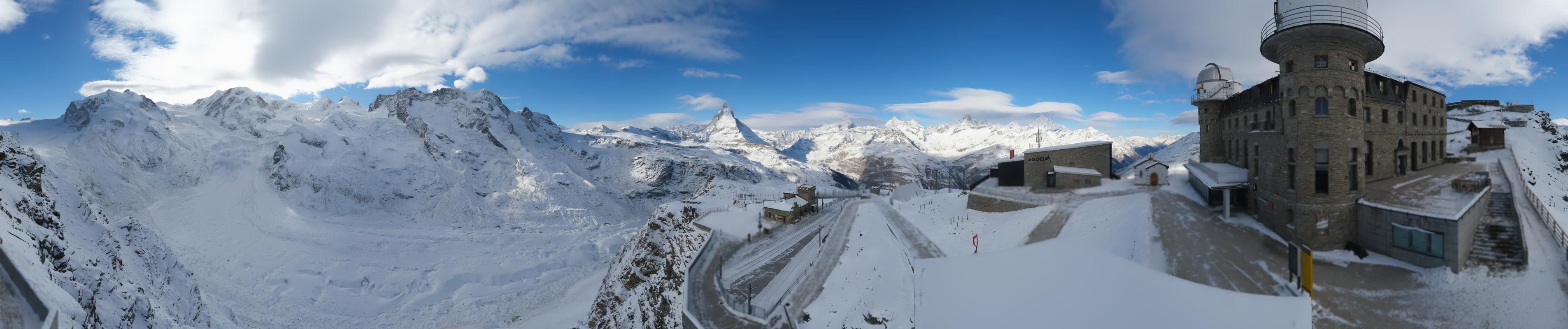 Panorama Gornergrat Webcam hiver